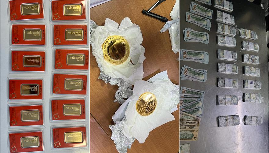 Вывоз наличной валюты и золота почти на Т0,5 млрд пресекли с начала года в аэропорту Астаны