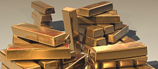 Цена на золото снизилась по итогам вечернего межбанковского фиксинга в Лондоне в четверг