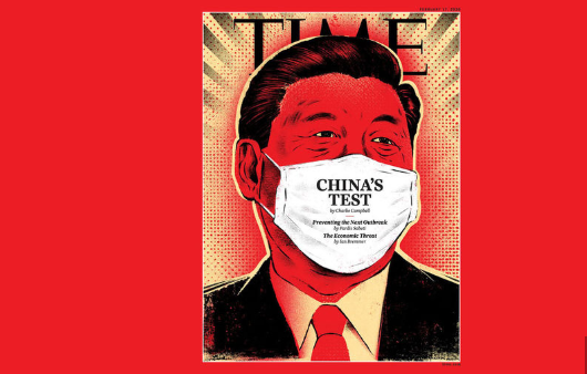 Журнал Time поместил на обложку председателя КНР в медицинской маске