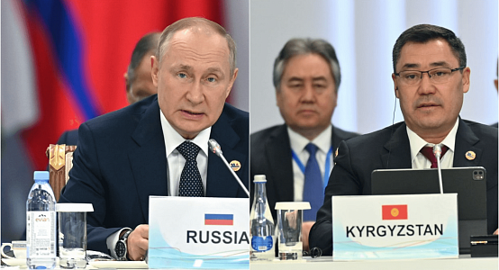 Protocol on "water diplomacy" - Putin and Zhaparov brought their water to the summit in Astana (photo)