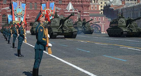 Kazakhstani soldiers preparing to take part in military parade in Moscow