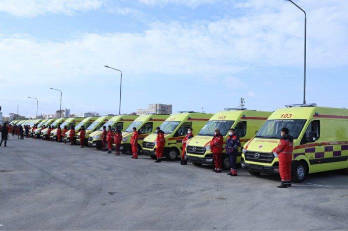 20 спецмашин пополнили автопарк скорой помощи в Мангистау