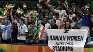 For the first time since 1979 women allowed to football stadium in Iran