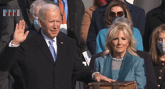 Joe Biden takes oath of office