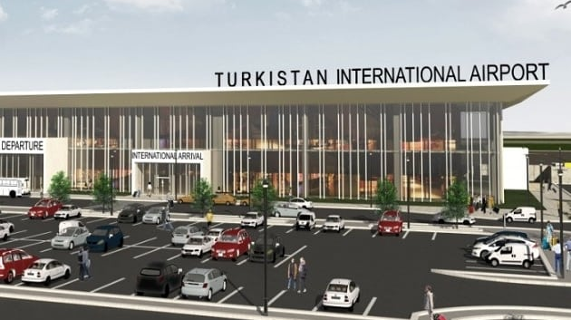 Строительство международного аэропорта началось в Туркестане