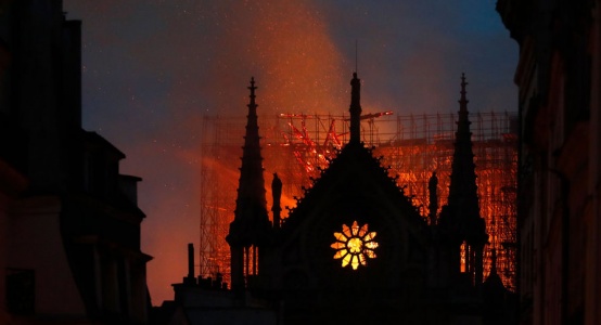 French leader vows to rebuild damaged Notre Dame