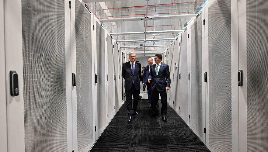 Tokayev took part in launch of supercomputer