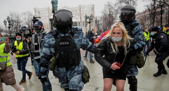 UN Chief urges not to detain people for solely expressing opinion during Russian protests
