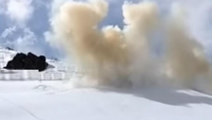 Explosive work to release avalanches carried out at Shymbulak resort