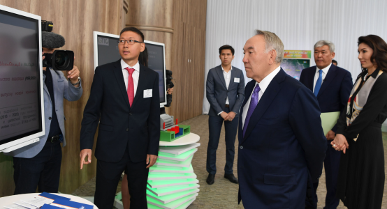 Nazarbayev attended international center of green technologies and investment projects