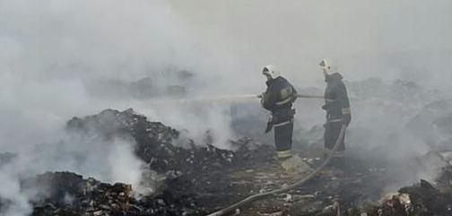 Пожар на свалке в Усть-Каменогорске удалось локализовать