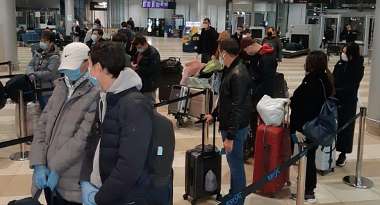 Almost half of coronavirus positive people arrived to Almaty by Moscow flights
