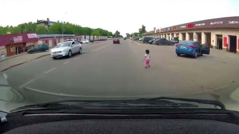 Трехлетняя девочка выпала из ехавшей легковушки в Алматинской области (видео)