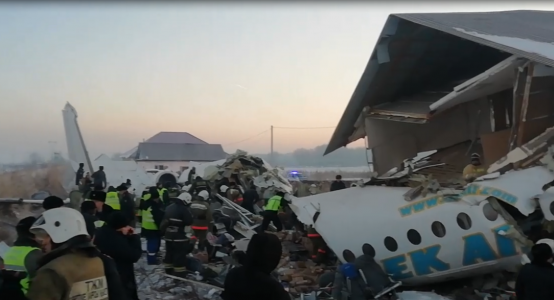 66 people taken to hospital from plane crash site