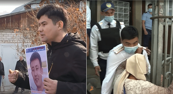 Қытай консулдығынан наразылық білдіргені үшін қамауға алынған ондаған адам Алматы полициясына келді