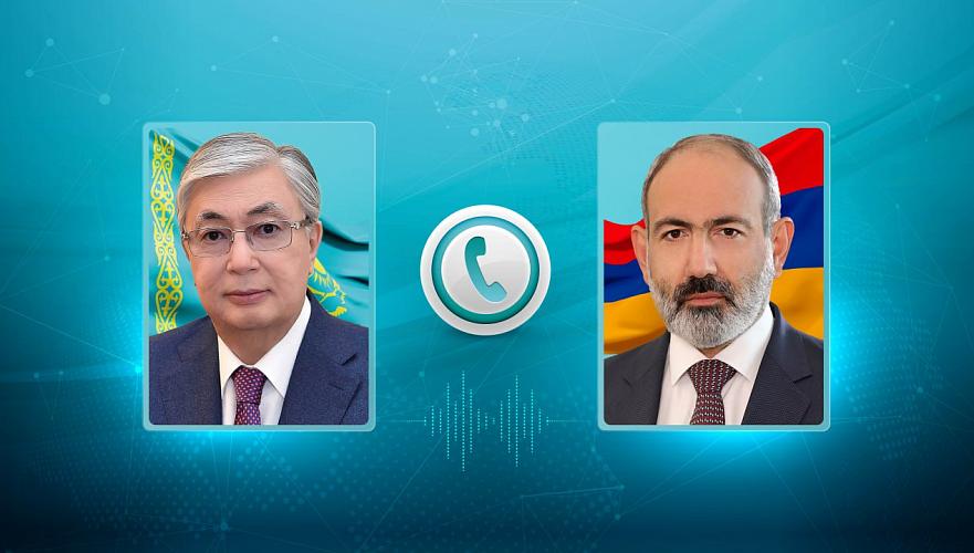 Tokayev spoke on the phone with Prime Minister of Armenia