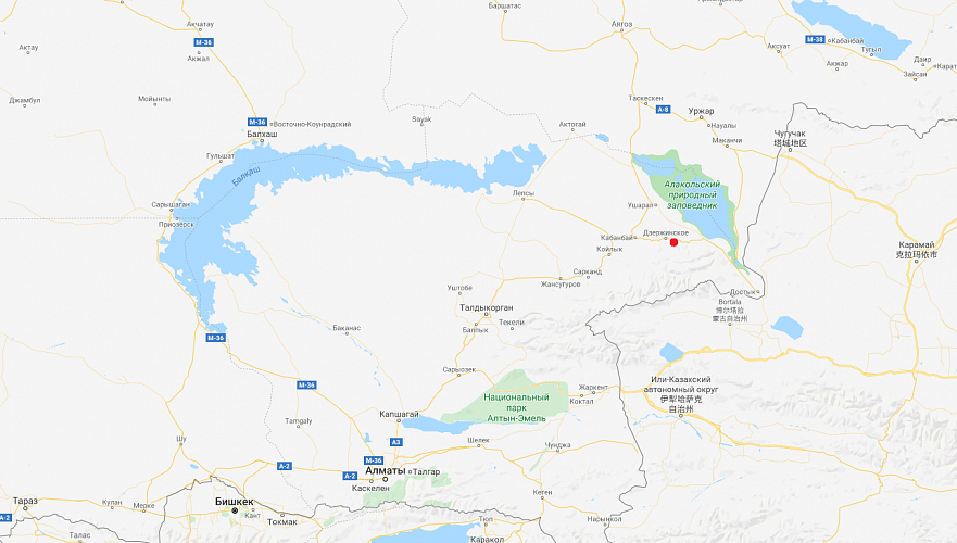 Землетрясение магнитудой 3,8 произошло в Алматинской области