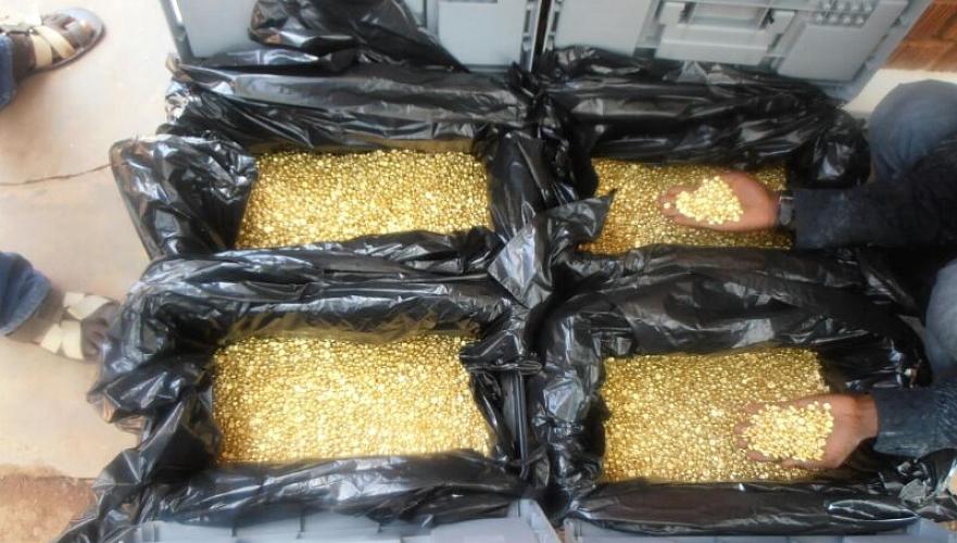 About 11 kilos of contraband gold was detained for import to Kazakhstan from Turkey through the airport of Shymkent