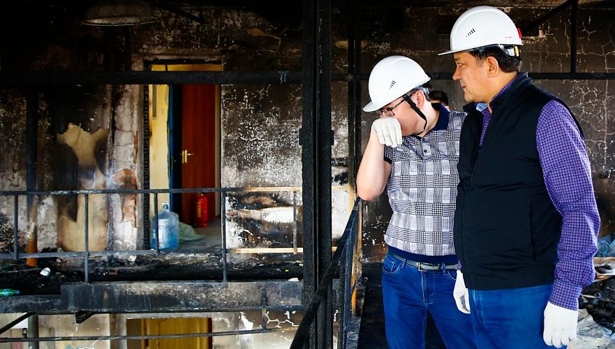 За три месяца планируют восстановить драмтеатр в Атырау после пожара