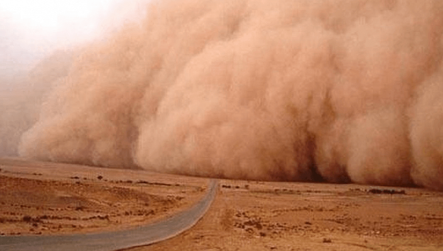 Пыльная буря ожидается в воскресенье в Туркестанской области