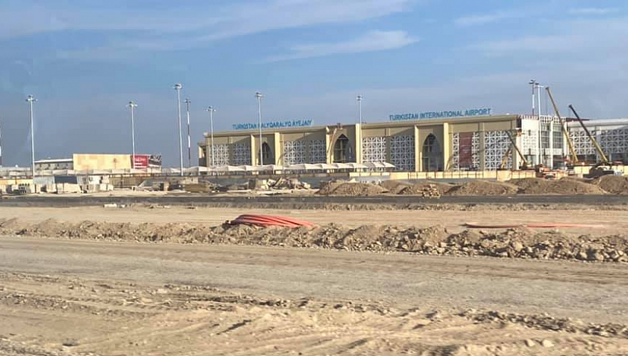 Алматинка нашла на месте «нового аэропорта» Туркестана стройплощадку