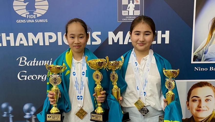 Две юные казахстанки синхронно выиграли по «золоту» и «серебру» чемпионата мира по шахматам