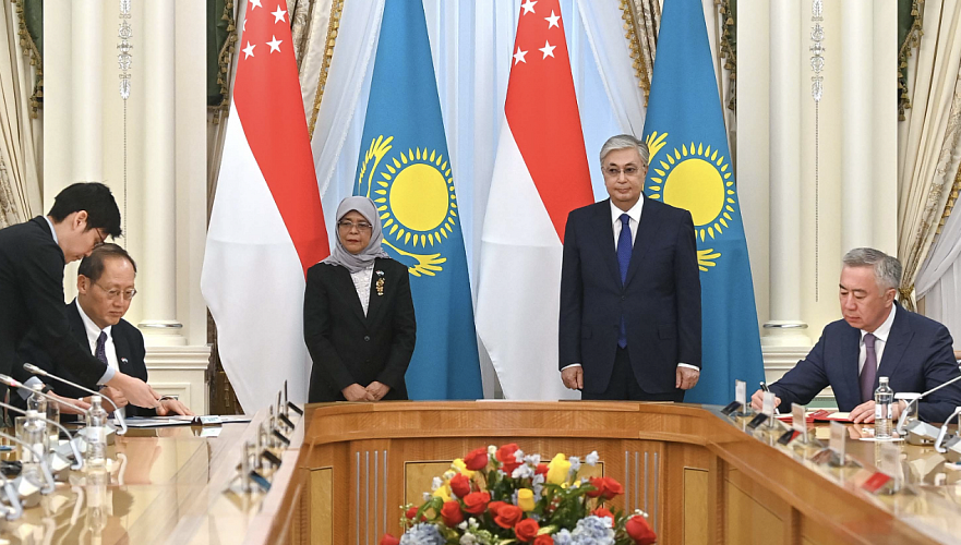 Во время первого визита главы Сингапура в Казахстана подписан ряд документов