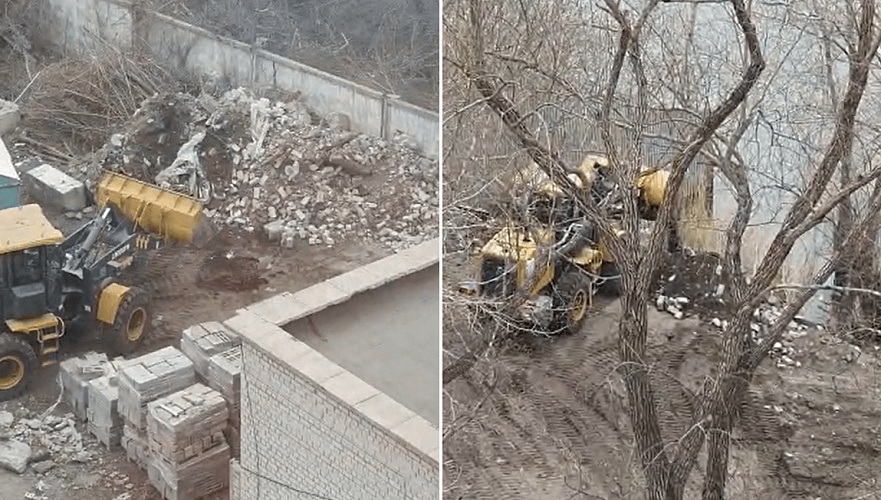 Вываливавший строительный мусор в Иртыш оштрафован в Павлодаре