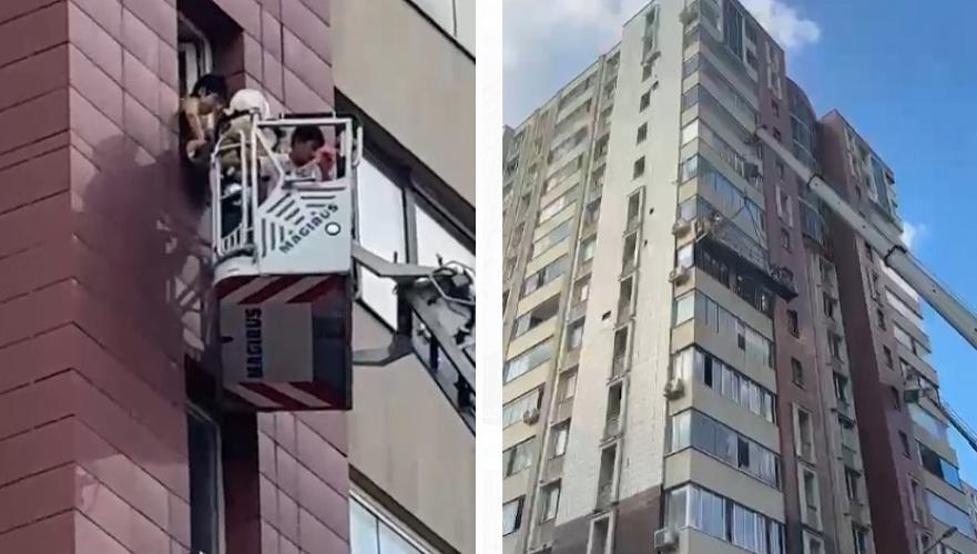 Пожар в жилой 16-этажке в Алматы потушен