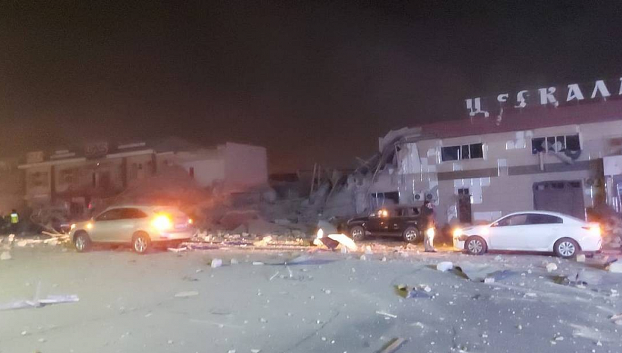 Двухэтажное кафе уничтожено взрывом в Актау