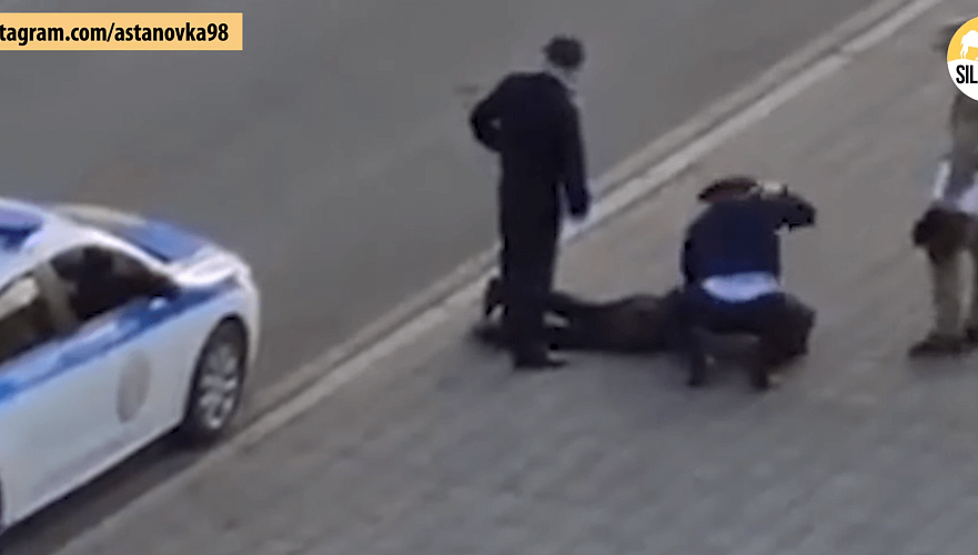 По факту избиения гражданского полицейским Нур-Султана возбуждено уголовное дело (видео)