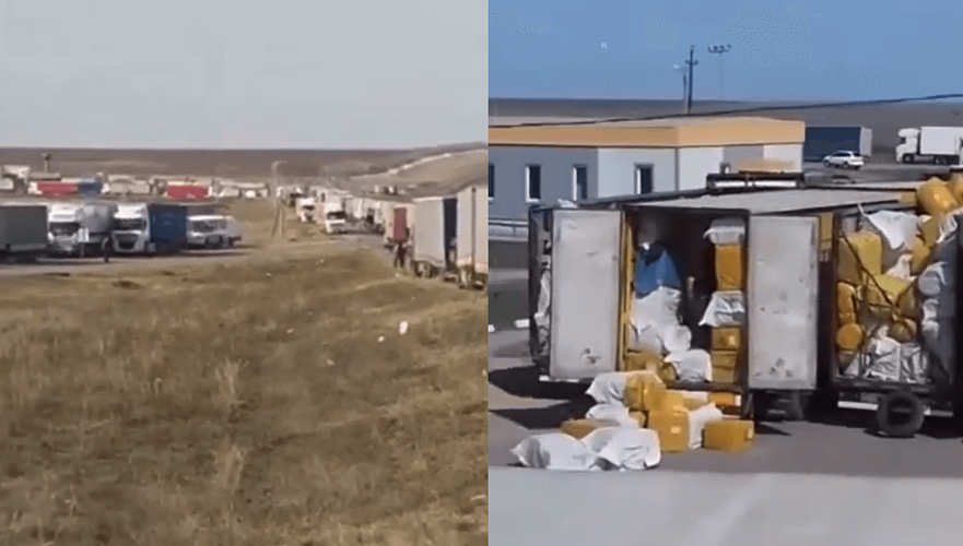 Дальнобойщики пожаловались на действия россиян на границе с Казахстаном