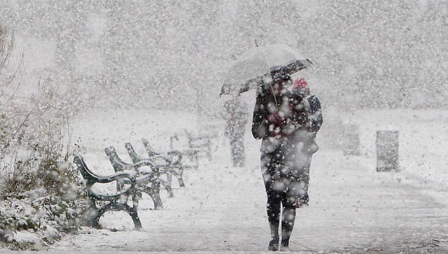 Снег, метель и сильный ветер ожидаются в Акмолинской области в субботу