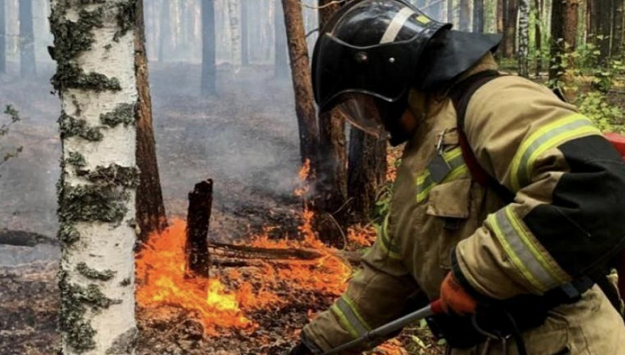 Пожарная опасность сохраняется на востоке Казахстане