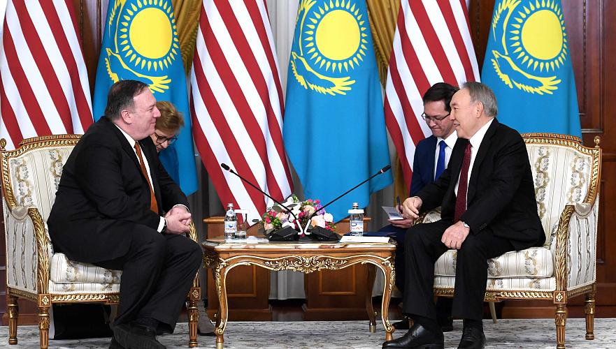 Помпео рассказал Назарбаеву о результатах визита в Казахстан и состоявшихся переговорах
