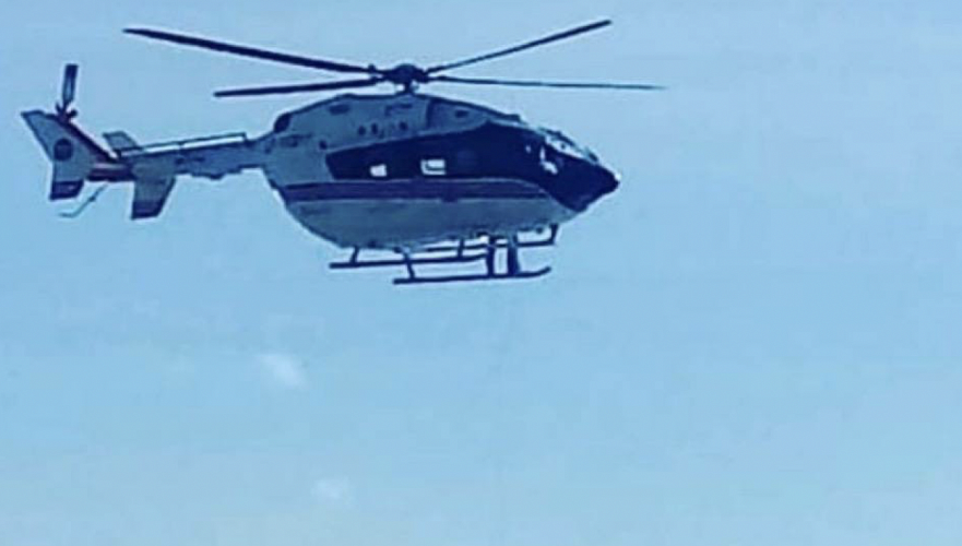 К ликвидации пожара на востоке Казахстана подключили пять вертолетов