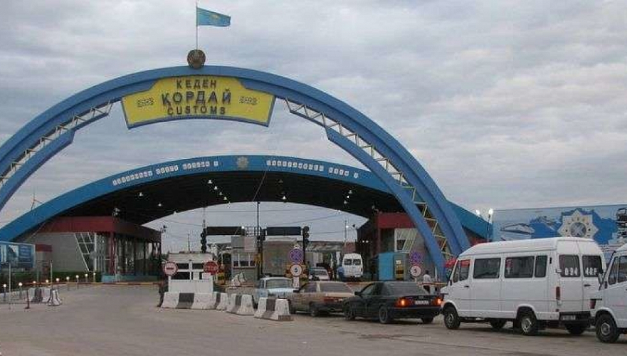 Ограничения введут на автомобильном пункте пропуска «Кордай» на границе с Кыргызстаном