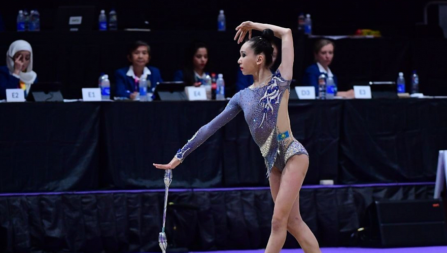 Гимнастка Адиля Тлекенова завоевала еще две медали Чемпионата Азии в Таиланде