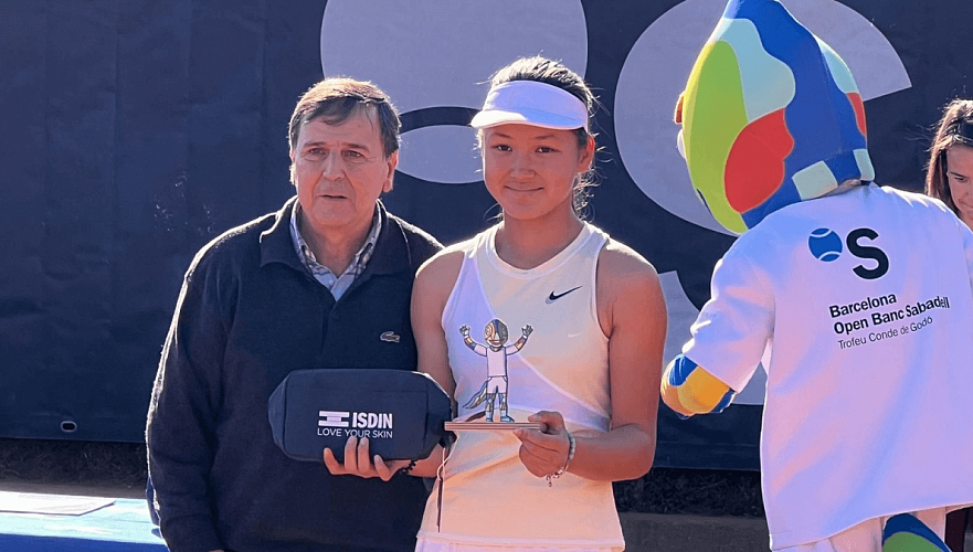 Казахстанский подросток выиграла престижный теннисный турнир в Испании