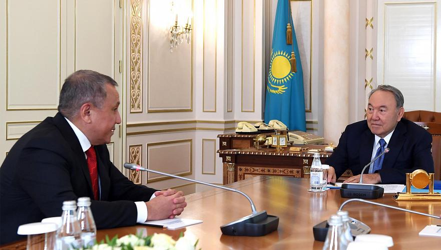 Назарбаев встретился в Алматы с президентом группы компаний Astana Group