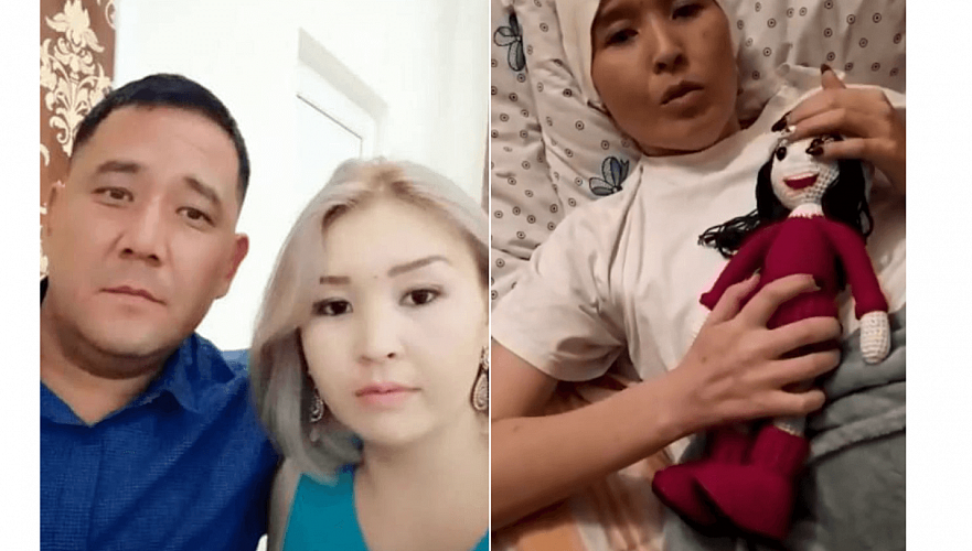 Умирающая онкобольная кыргызстанка мечтает увидеть пятилетнюю дочь-казахстанку (видео)