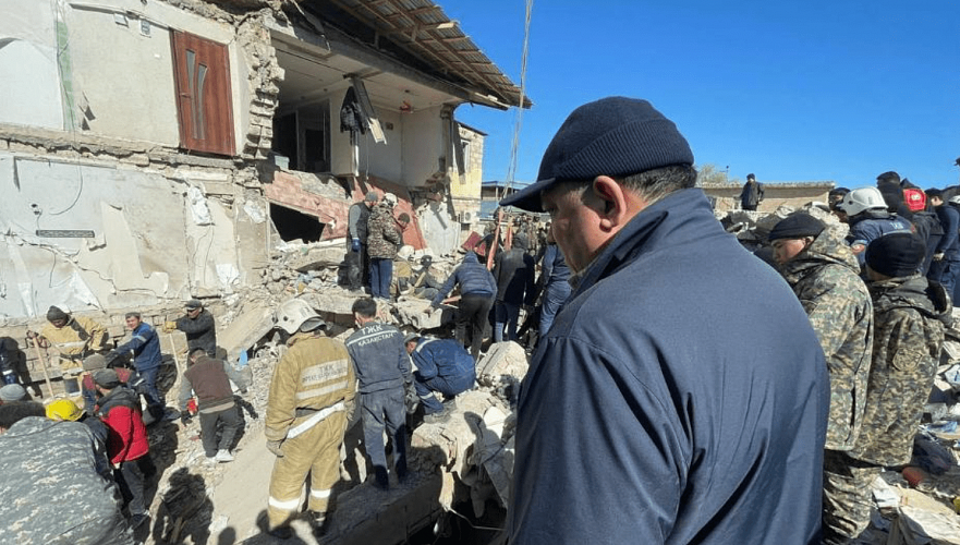Спасательные работы по завалам пострадавшего от взрыва дома в Жанаозене завершены