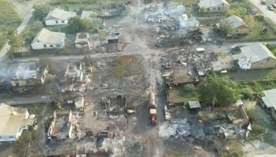 В одном из сел Костанайской области удалось потушить пожар