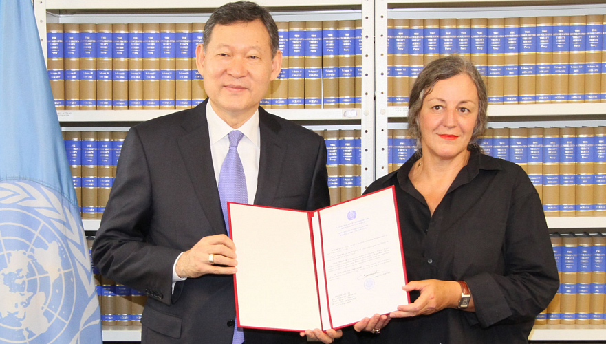 Документ о ратификации Казахстаном договора о запрещении ядерного оружия передан в ООН