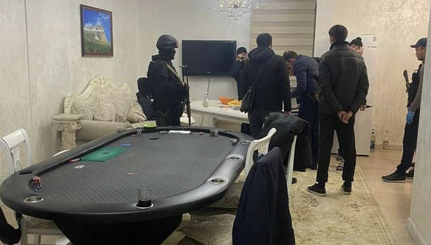 Подпольный покерный клуб ликвидирован в Актау