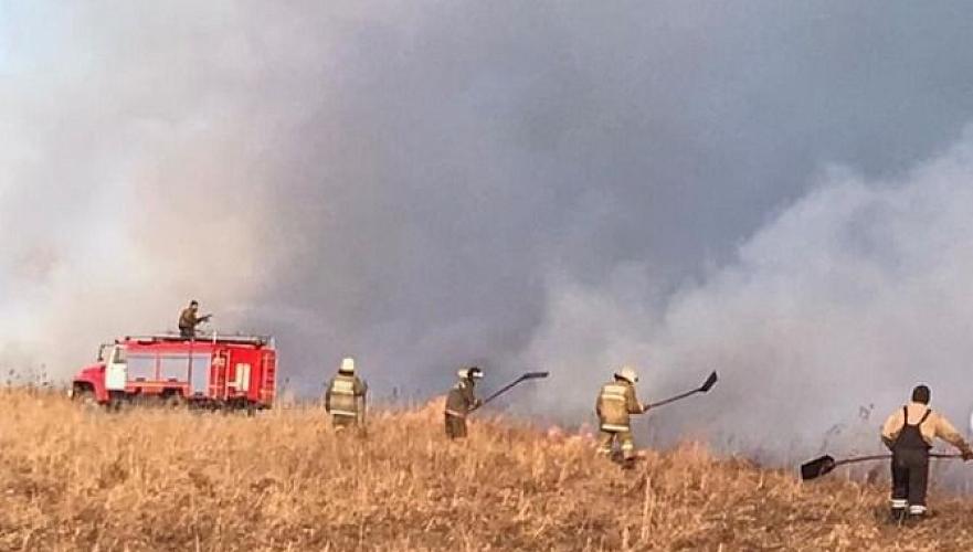 750 га поймы сгорело в Павлодарской области
