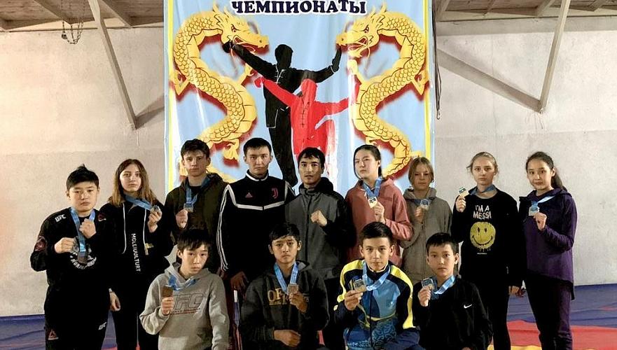 11 медалей на чемпионате Казахстана по ушу саньда взяли акмолинцы
