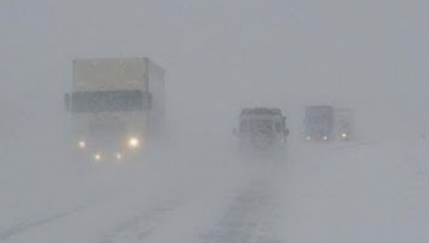Участок трассы Алматы–Екатеринбург закрыли из-за непогоды в Карагандинской области