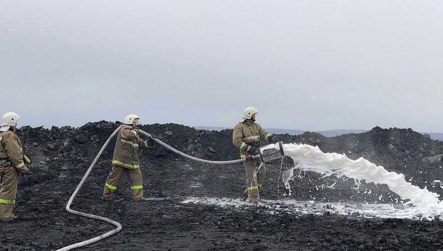 Пожар на угольном разрезе «Западный» локализован в Караганде