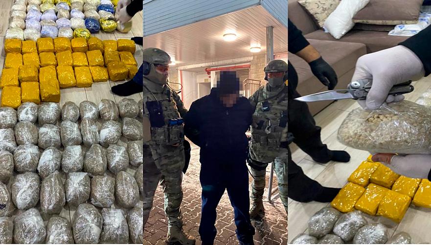 Более 100 кг героина изъяли при совместной спецоперации КНБ Казахстана и МВД Кыргызстана